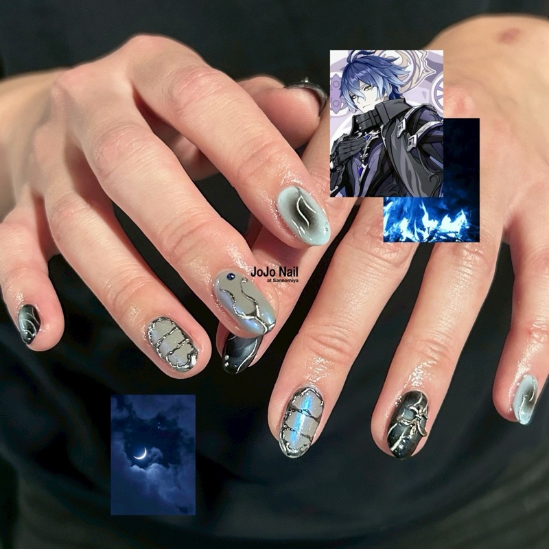 JOJO Nail 概念ネイルのデザイン例